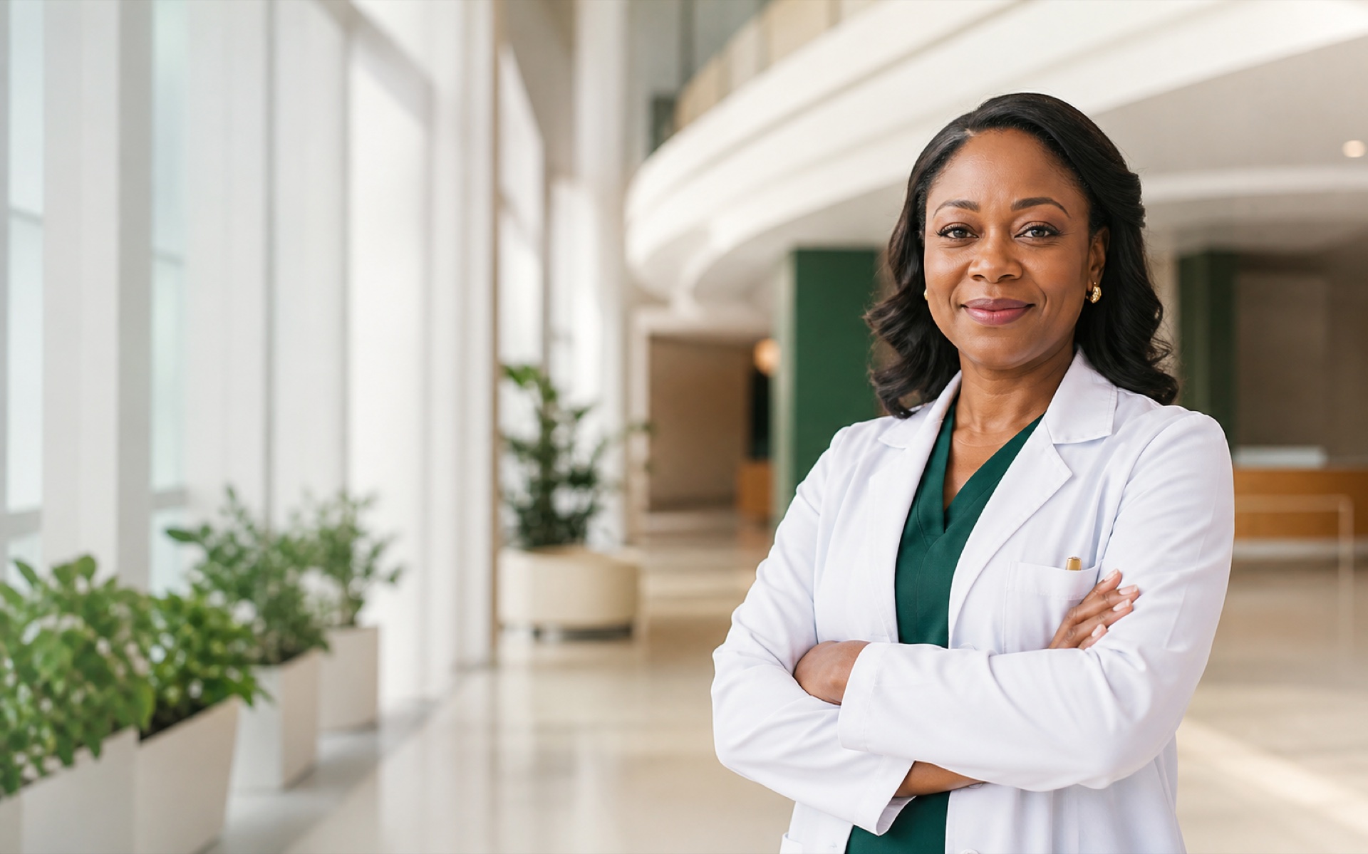 Limi Hospital doctor in a modern hospital